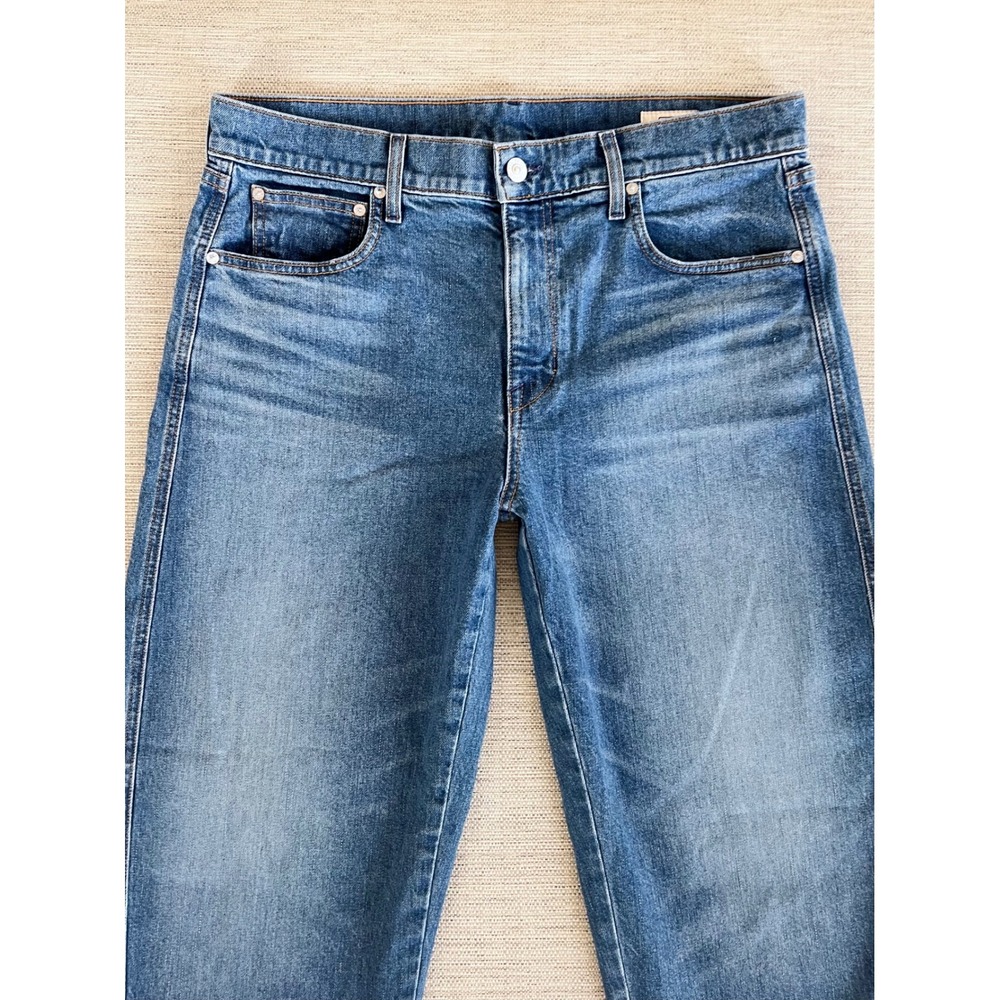 AYR The Knockout‎ Sz 31 Hot Take Blue Barrel Leg High Rise Jeans - Picture 7 of 8